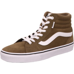 Vans Filmore Hi hoher Schuh olive mit weißem Vans Streifen
