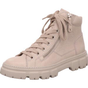 Paul Green Damen Stiefelette komplett beige mit robuster Sohle