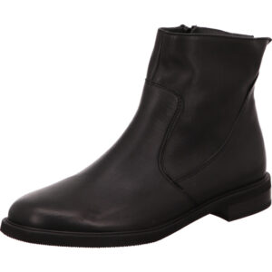 Paul Green Damen Stiefelette schwarz mit flachem Absatz