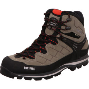 Meindl Litepeak GTX hoher herren wanderschuh naturfarben mit schwarz und rot