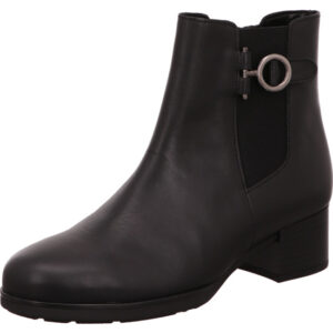 Gabor Stiefelette Damen schwarz mit schwarzem Absatz