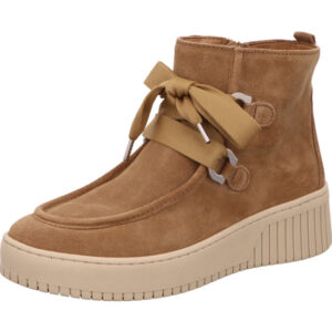 Gabor Stiefelette Damen braun mit beiger Sohle