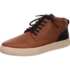Rieker Herren halbhoher Schuh braun mit blau und heller Sohle
