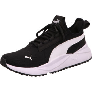 Puma Racer Easy Street Kinder Sneaker schwarz mit weißem Puma Streifen