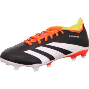 Adidas Predator Stollen Fußballschuh schwarz rot und weißen Streifen