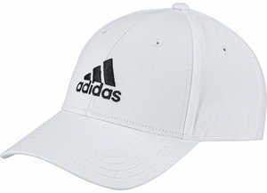 Adidas Baceballcap weiß mit schwarzem Adidas Logo vorn