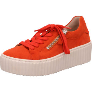 Gabor Sneaker Damen orange mit weißer Sohle