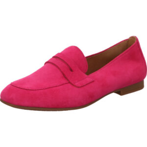 Gabor Loafer Damen pink mit brauner Sohle