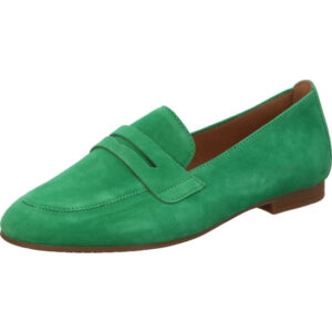 Gabor Loafer grün mit brauner Sohle