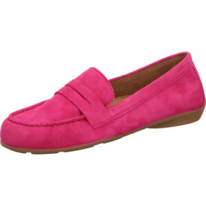 Gabor Loafer Damen pink mit brauner Sohle