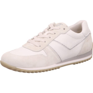 Paul Green Damen Sneaker weiß beige mit gum Sohle