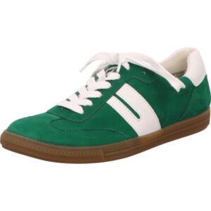 Paul Green Damen Sneaker grün mz weiß und gum sohle