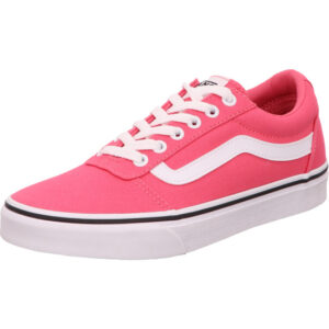 Vans ward Halbschuh pink stoff  mit weißem Vans Streifen