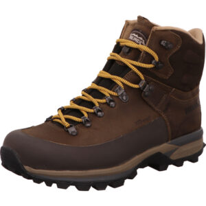 Meindl la gomera hoher herren Wanderschuh baun robustes leder mit schwarzer Gürtelrand