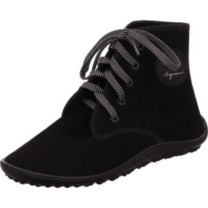 Leguano Halbschuh chester light schwarz stoff mit dünner Leguano Sohle