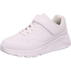 Skechers Uno lite vendox komplett weiß mit einem Klett