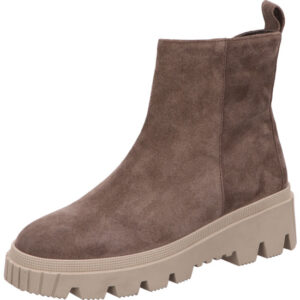 Gabor Stiefelette Damen grau/braun mit beiger Sohle
