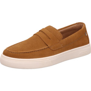 Rieker Samira Herren Mokassin stoff beige und heller Sohle