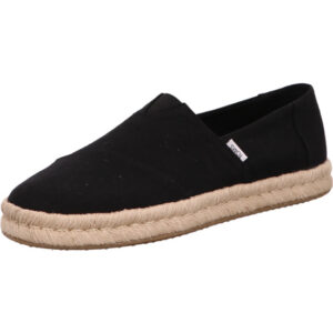 Toms slip in schwarz mit beiger Sohle