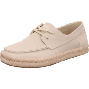 Toms Sneaker Leinen beige mit brauner Sohle