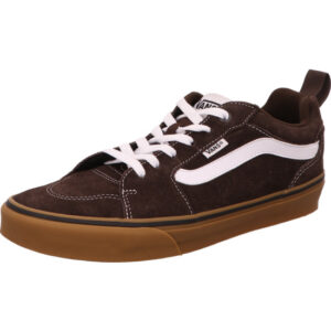 Vans Filmore Halbschuh braun mit weißem Vans Streifen und gum sohle