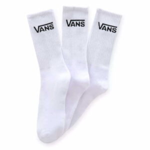 Vans Crew B dreier set Vans strümpfe weiß mit schwarzem Vans Logo