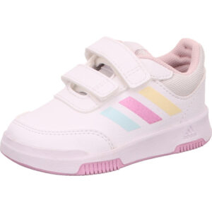Adidas Tensaur Sport 2.0 mit zwei Klett weiß mit pink