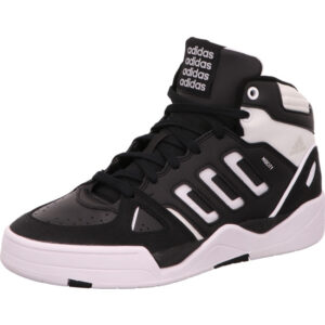 Asidas Midcity Mid Basketschuh weiß und schwarz mit heller Sohle