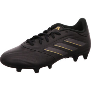 Copa Pure 2 Leaque Stollenfußballschuh schwarz mit schwarz goldenen Streifen