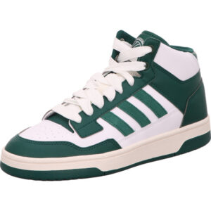 Adidas Papid Court Mid Basket Sneaker weiß grün mit heller Sohle