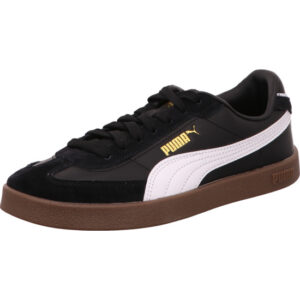 Puma Club II Era Sneaker schwarz mit Nubukkappe vorn