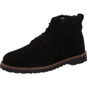 Birkenstock Uppsala Chukka Damenstiefelette komplett schwarz Schnürer