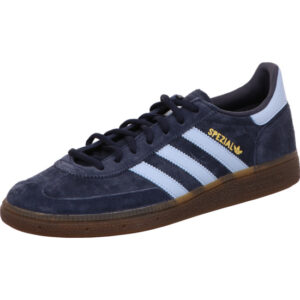 Adidas Handball Spezial Sneaker blau mit hellblauen Streifen und Gumsohle