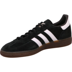 Adidas Handball Spezial Sneaker schwarz mit weißen Streifen und Gumsohle