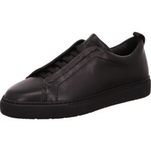 Lloyd Herrensneaker ganz schwarz glatt leder