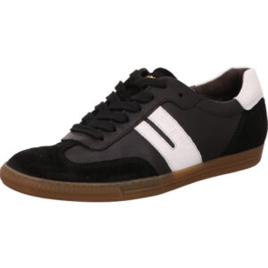 Paul Green Damen Sneaker schwarz mit weiß und gum Sohle