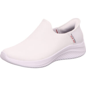 Skechers Damen Slipper Damen leder komplett weiß