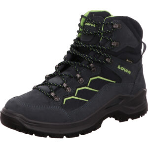 Lowa Klondex Nova GTX Herrenschuh hoch blau grün kombi mit dunkler Sohle mit gore-tex