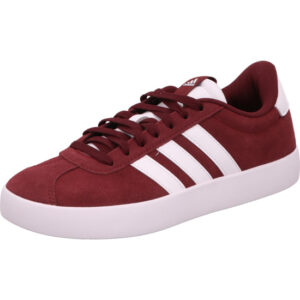 Adidas VL Court 3.0 Kindersneaker bordeaux mit weißem Streifen und weißer Sohle