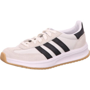 Adidas Run 70s 2.0 Sneaker weiß mit schwarzen Streifen Nubuk Frontkappe