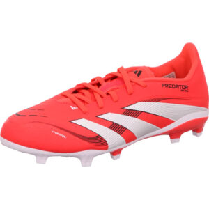 Adidas Predator Stollen Kinder Fußballschuh rot und weißen Streifen