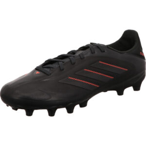 Copa Pure 3 Leaque Nockenfußballschuh schwarz mit schwarz roten Streifen