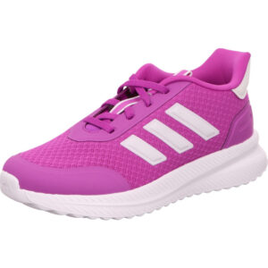 Adidas X plrpath K KIndersneaker pink mit weißen Streifen und weißer Sohle