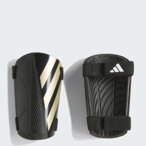 Adidas Schienbeinschoner schwarz mit goldenen Streifen