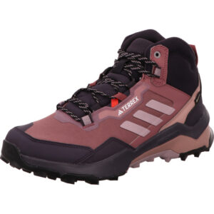 Adidas Terrex AX 4 Mid  Damen Trekkingschuh hoch auuvergine mit rose schwarzer Kappe und Trekkingsohle