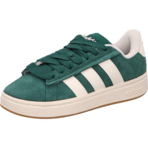 Adidas Grand Court Alpha Sneaker grün mit weißen Streifen und helle Sohle