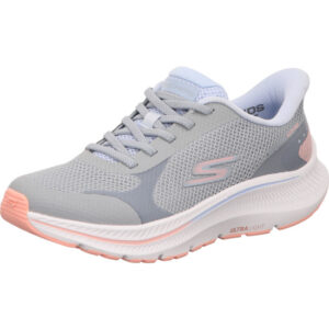 Skechers Go Run Consistent 2.0 Captiva Damen Sneaker grau mit lachs und heller Sohle