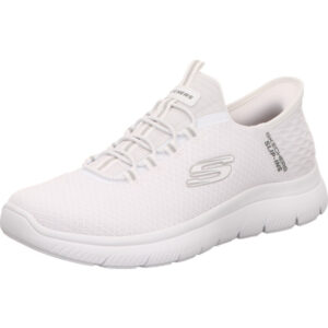 Skechers summits high range Herrenhalbschuh slipper komplett weiß