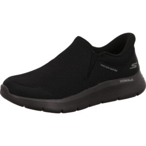 Skechers Go walk flex Slipper komplett schwarz