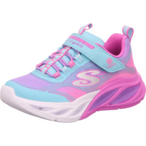 Skechers Cosmic glow Kinder sportlicher Schuh mit einem Klett pink